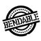 Bendable rubber stamp