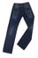Bended New Blue Stylish Mens Jeans On Pure White Background