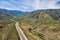 Bending Road in Southern California Hills