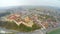 Benedictine abbey atop town of Melk, Austria. River Danube. View from above