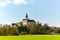 Benedictine priory Andechs Abbey at lake Ammersee near Munich in spring, Bavaria Germany, Europe