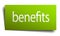 benefits green paper sign