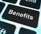Benefits Key Showing Bonus Perks Or Rewards