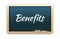 Benefits Word Chalkboard