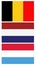 Benelux countries flags - banner, Europe