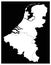 Benelux map - three states in western Europe: Belgium, the Netherlands, and Luxembourg