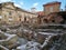 Benevento - Roman Ruins with snow