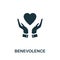 Benevolence icon. Simple element from business management collection. Creative Benevolence icon for web design, templates,