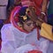 Bengali Indian Wedding - A Bengali Groom puts Sindoor vermilion to his bride, forehead. Bengali Marriage Ritual or ceremony.