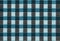 Bengaline, cotton texture background. Plaid material, turquoise