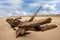 Benguela Eagle shipwreck, , which ran aground in 1973, on the C34-road between Henties Bay and Torra Bay in the Skeleton Coast are