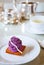 Beni Imo or purple yam Mont Blanc cake, Okinawa famous dessert