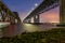 The Benicia-Martinez Bridge at Dusk