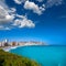 Benidorm Alicante beach buildings and Mediterranean