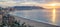 Benidorm bay at Costa Blanca sunset panorama