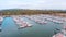 Benidorm port with boats and yachts at Playa de Poniente, Costa Blanca in Spain