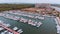 Benidorm port with boats and yachts at Playa de Poniente, Costa Blanca in Spain