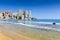 Benidorm seashore on levante beach, Spain