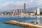 Benidorm skyline waterside view. Spain