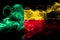 Benin colorful smoking flag 2018.