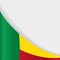 Benin flag background. Vector illustration.