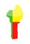 Benin Flag Country Contour Vector Icon