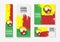 Benin football team with flag background vector design.