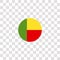benin icon sign and symbol. benin color icon for website design and mobile app development. Simple Element from countrys flags