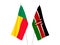 Benin and Kenya flags