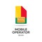 Benin mobile operator. SIM card with flag. Vector illustration.