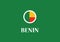 Benin national flag country emblem circle shape state symbol