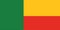 Benin national flag emblem green yellow and red symbol africa