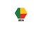 Benin national flag emblem green yellow and red symbol africa