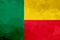 Benin polygonal flag. Mosaic modern background. Geometric design