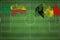 Benin vs Belgium Soccer Match, national colors, national flags, soccer field, football game, Copy space