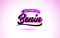 Benin Welcome to Creative Text Handwritten Font with Purple Pink Colors Design