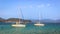 Benitses, Corfu Greece - Sail Boats in the Waters of the of the Ionian Sea off the Island of Corfu