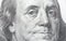 Benjamin Franklin on 100 dollar bill or One hundred dollars. Money United States of America. Bank financing.