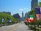 Benjamin Franklin Parkway with flags