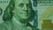 Benjamin franklin portrait one hundred dollar bill