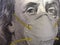 Benjamin Franklin from a U.S. 100 Dollar Bill Wearing a Respirator Dust Mask Face