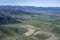 Benmore Peak ridges on Ahuriri flat valley countryside, from east, New Zealand