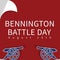 Bennington battle day social media post, august 16th, vector illustration.