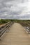 Bent bridge near Tavira in Algarve Portugal