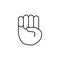 bent fingers icon. Detailed set of avatars of professions icons. Premium quality line graphic design. One of the collection icons