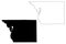 Benton County,  Minnesota U.S. county, United States of America, USA, U.S., US map vector illustration, scribble sketch Benton