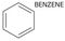 Benzene or Cyclohexatriene aromatic hydrocarbon molecule. Skeletal formula.