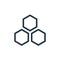 benzene icon vector from ecology concept. Thin line illustration of benzene editable stroke. benzene linear sign for use on web
