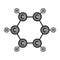 Benzene molecule icon