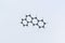 Benzo(a)anthracene molecule, isolated molecular model. 3D rendering